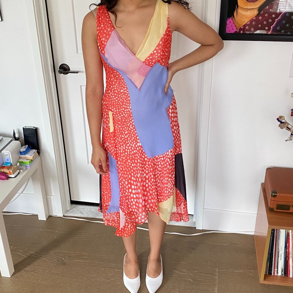Diane von Furstenberg Graphic Silk Dress